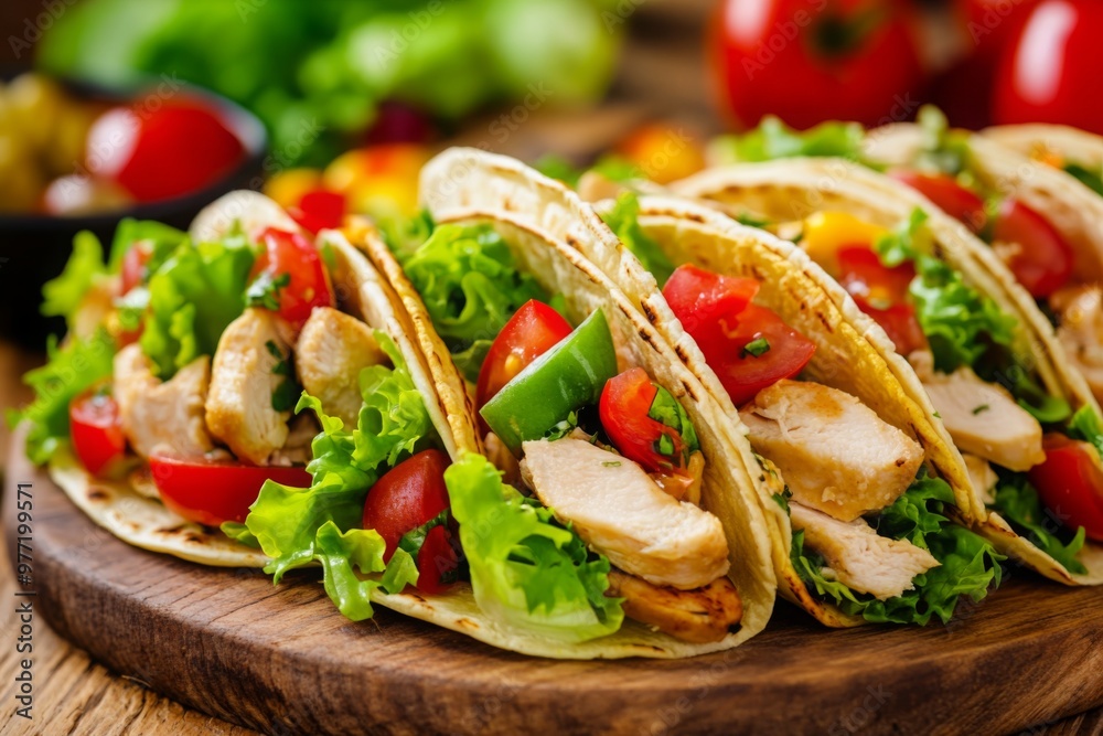 Delicious Chicken Tacos with Fresh Toppings Delicious Chicken Tacos with Fresh Toppings