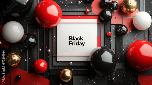 Wallpaper for black friday online shopping event photo