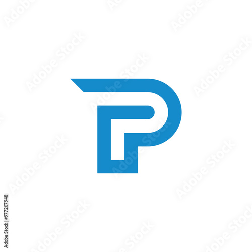 Letter P Logo design vector template