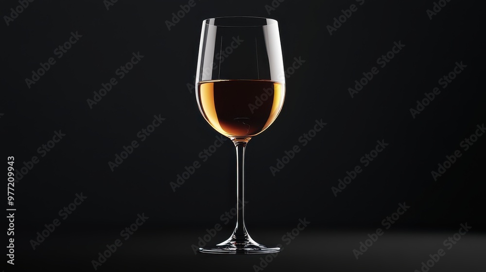 High-resolution mockup of a wine glass with a subtle reflection High-resolution mockup of a wine glass with a subtle reflection