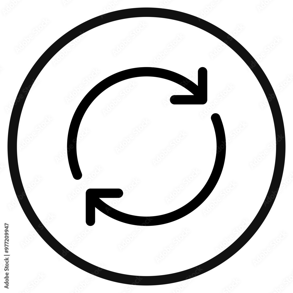 Editable vector sync arrows icon. Part of a big icon set family. Perfect for web and app interfaces, presentations, infographics, etc Editable vector sync arrows icon. Part of a big icon set family. Perfect for web and app interfaces, presentations, infographics, etc
