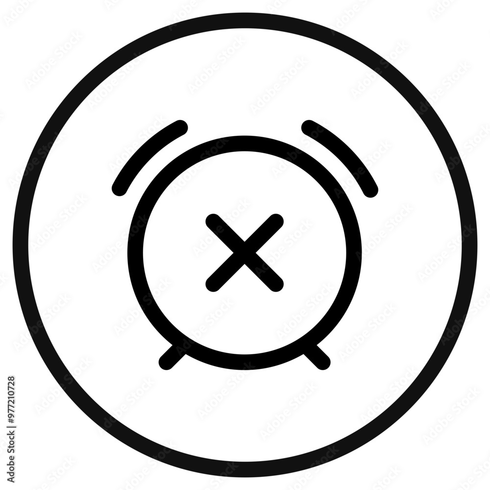 Editable vector turn off, close, delete alarm icon. Part of a big icon set family. Perfect for web and app interfaces, presentations, infographics, etc Editable vector turn off, close, delete alarm icon. Part of a big icon set family. Perfect for web and app interfaces, presentations, infographics, etc
