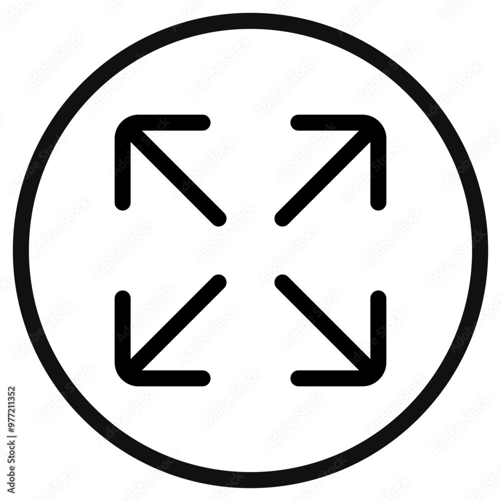 Editable vector enter full screen icon. Part of a big icon set family. Perfect for web and app interfaces, presentations, infographics, etc Editable vector enter full screen icon. Part of a big icon set family. Perfect for web and app interfaces, presentations, infographics, etc