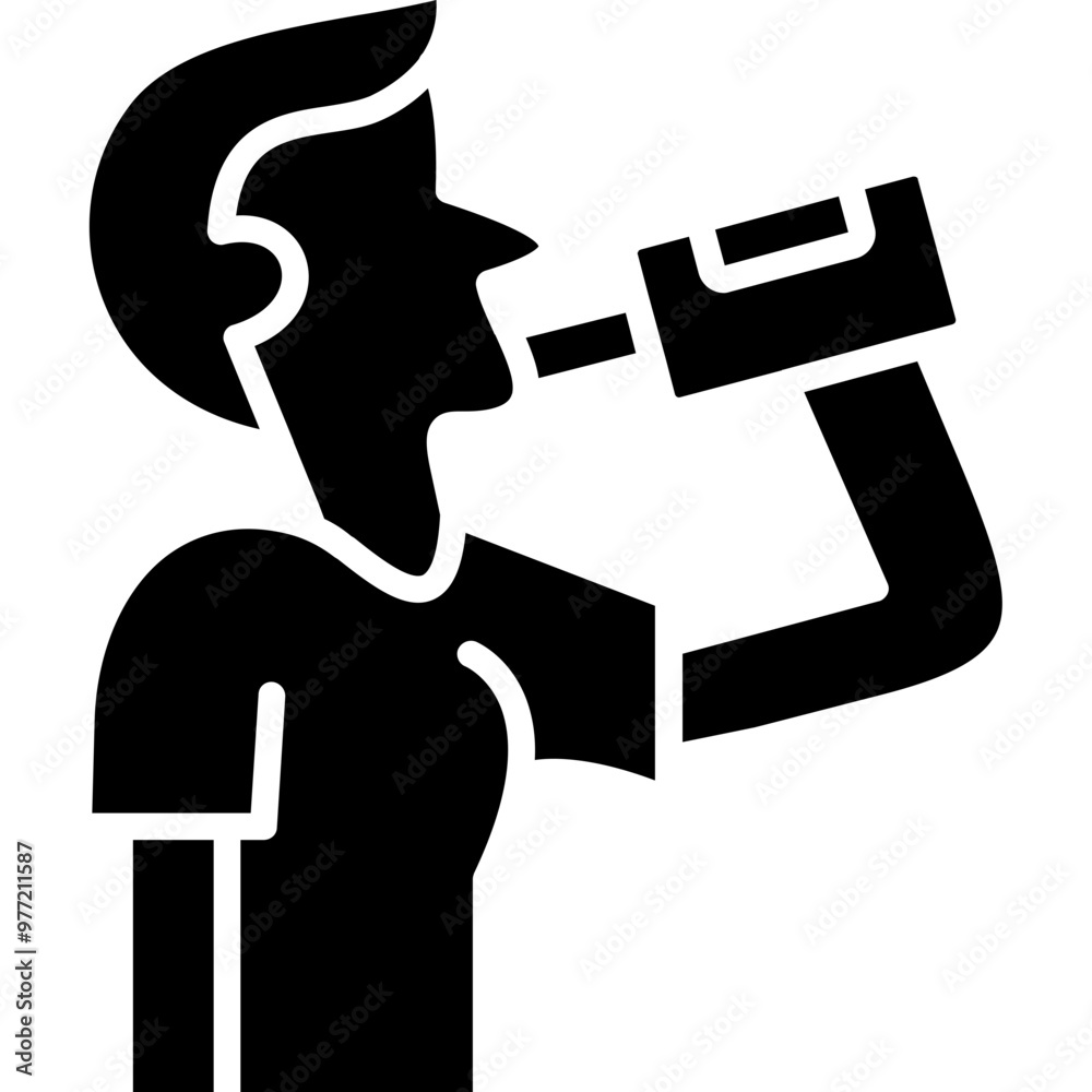Drinking Water Icon Drinking Water Icon