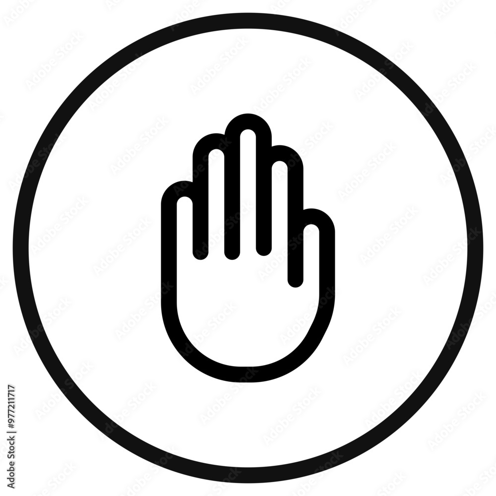 Editable stop, sign language vector icon. Part of a big icon set family. Perfect for web and app interfaces, presentations, infographics, etc Editable stop, sign language vector icon. Part of a big icon set family. Perfect for web and app interfaces, presentations, infographics, etc