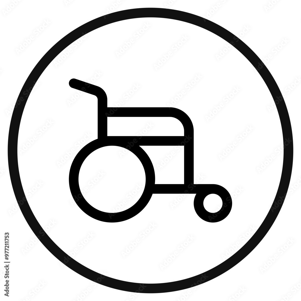 Editable disability, wheelchair access vector icon. Part of a big icon set family. Perfect for web and app interfaces, presentations, infographics, etc