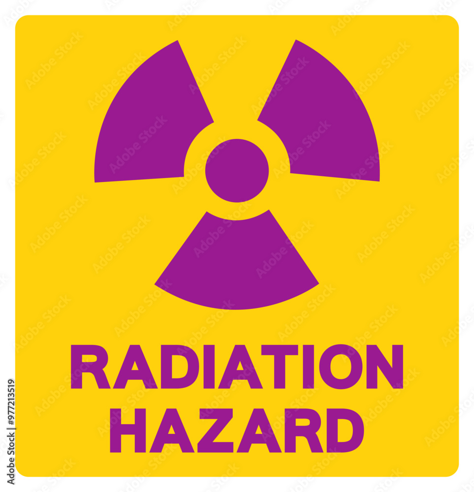 Radiation Hazard Symbol Sign, Vector Illustration, Isolated On White Background Label .EPS10 Radiation Hazard Symbol Sign, Vector Illustration, Isolated On White Background Label .EPS10