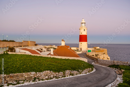 Europa Point Lighthouse of Gibraltar, Spain South Coast, Europe