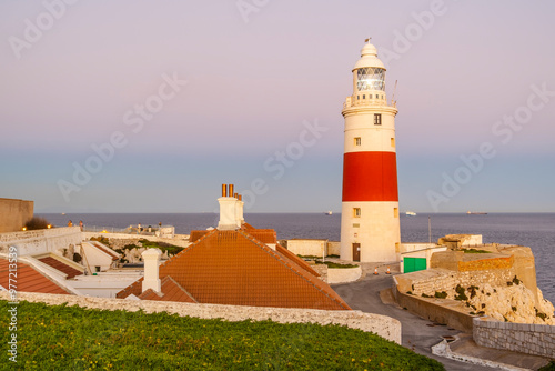 Europa Point Lighthouse of Gibraltar, Spain South Coast, Europe