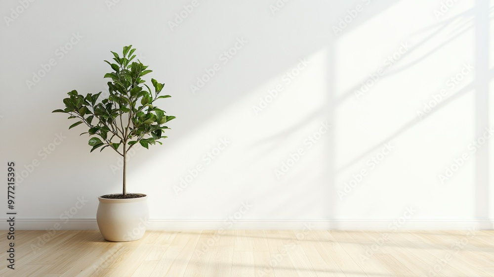 白背景と観葉植物01 白背景と観葉植物01