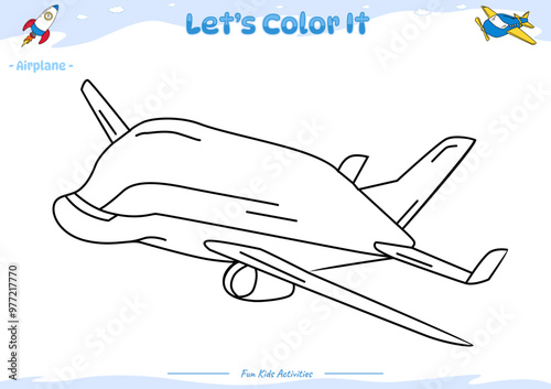 Lets color it airplane 3