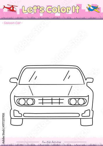 Lets color it Saloon Car 3
