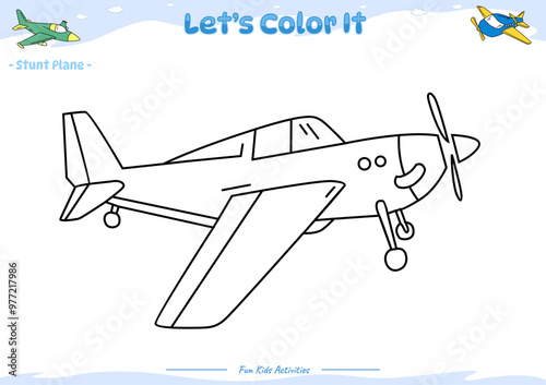 Lets color it Stunt Plane 4