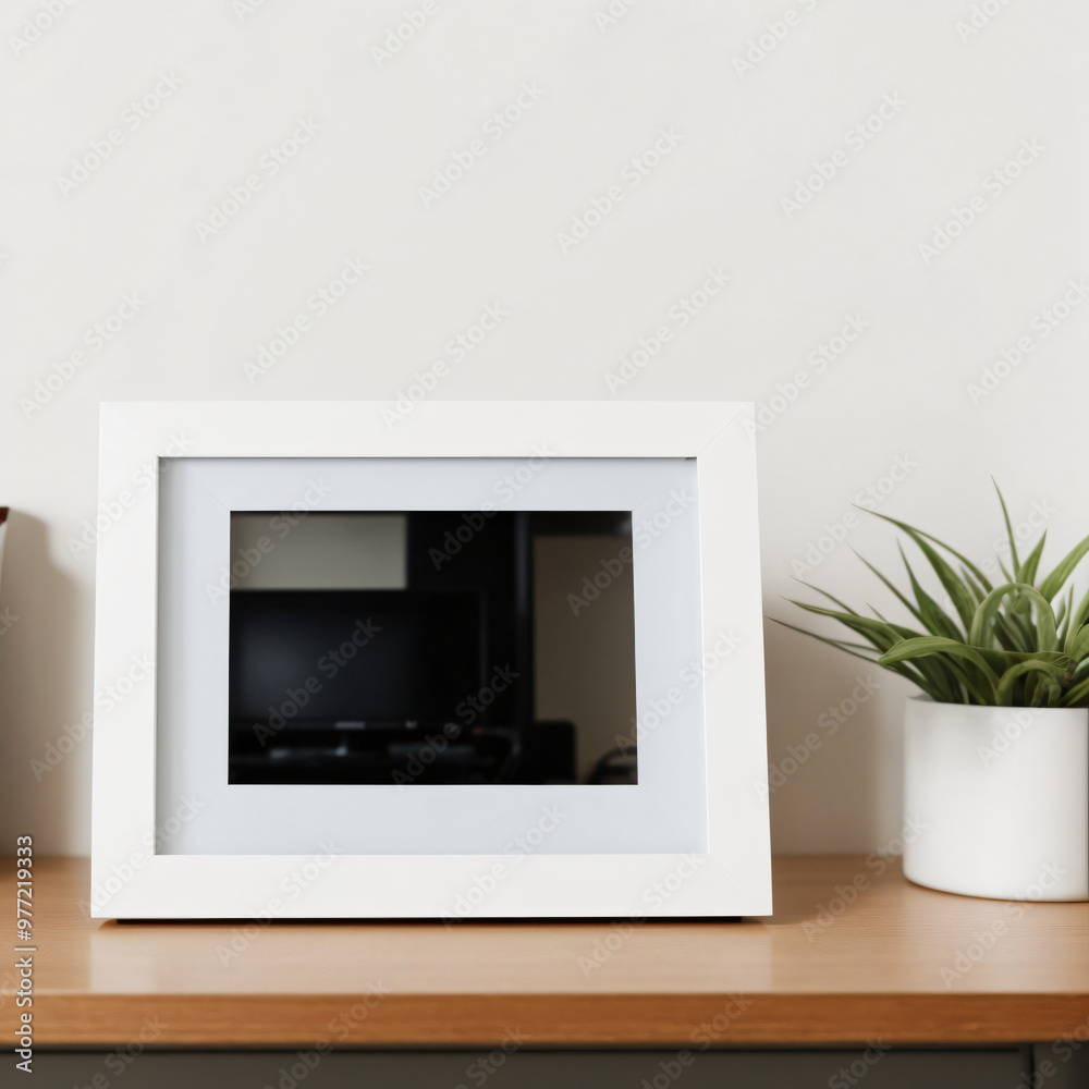 frame mockup on wall