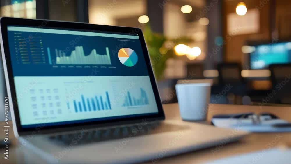 Digital security concept with a hand typing on a laptop, securing online business activities through focused cybersecurity measures.