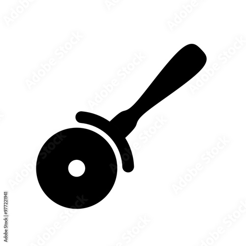 pizza cutter icon vector with trendy design