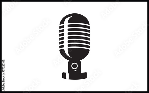 Podcast Microphone vector 