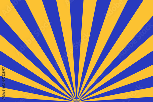 blue and orange sunburst background vector design. comic background with retro rays.sunburst pattern background.
