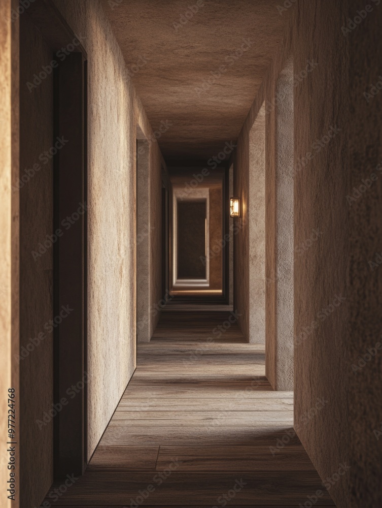 Fototapeta premium Slim, Empty Corridor
