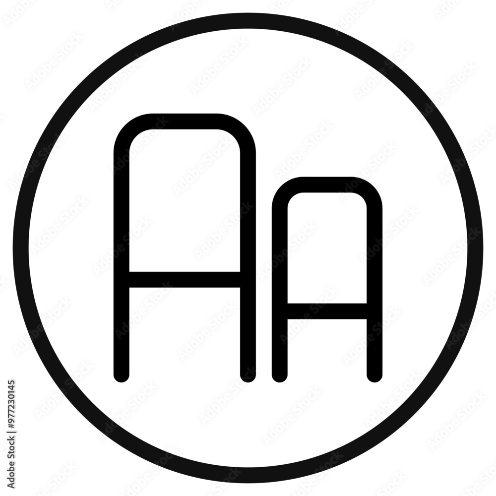 Editable font size vector icon. Part of a big icon set family. Perfect for web and app interfaces, presentations, infographics, etc Editable font size vector icon. Part of a big icon set family. Perfect for web and app interfaces, presentations, infographics, etc
