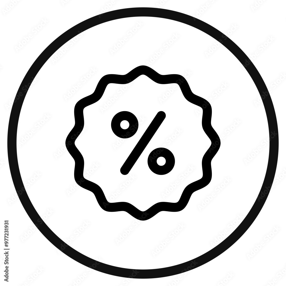 Editable discount badge vector icon. Part of a big icon set family. Perfect for web and app interfaces, presentations, infographics, etc Editable discount badge vector icon. Part of a big icon set family. Perfect for web and app interfaces, presentations, infographics, etc