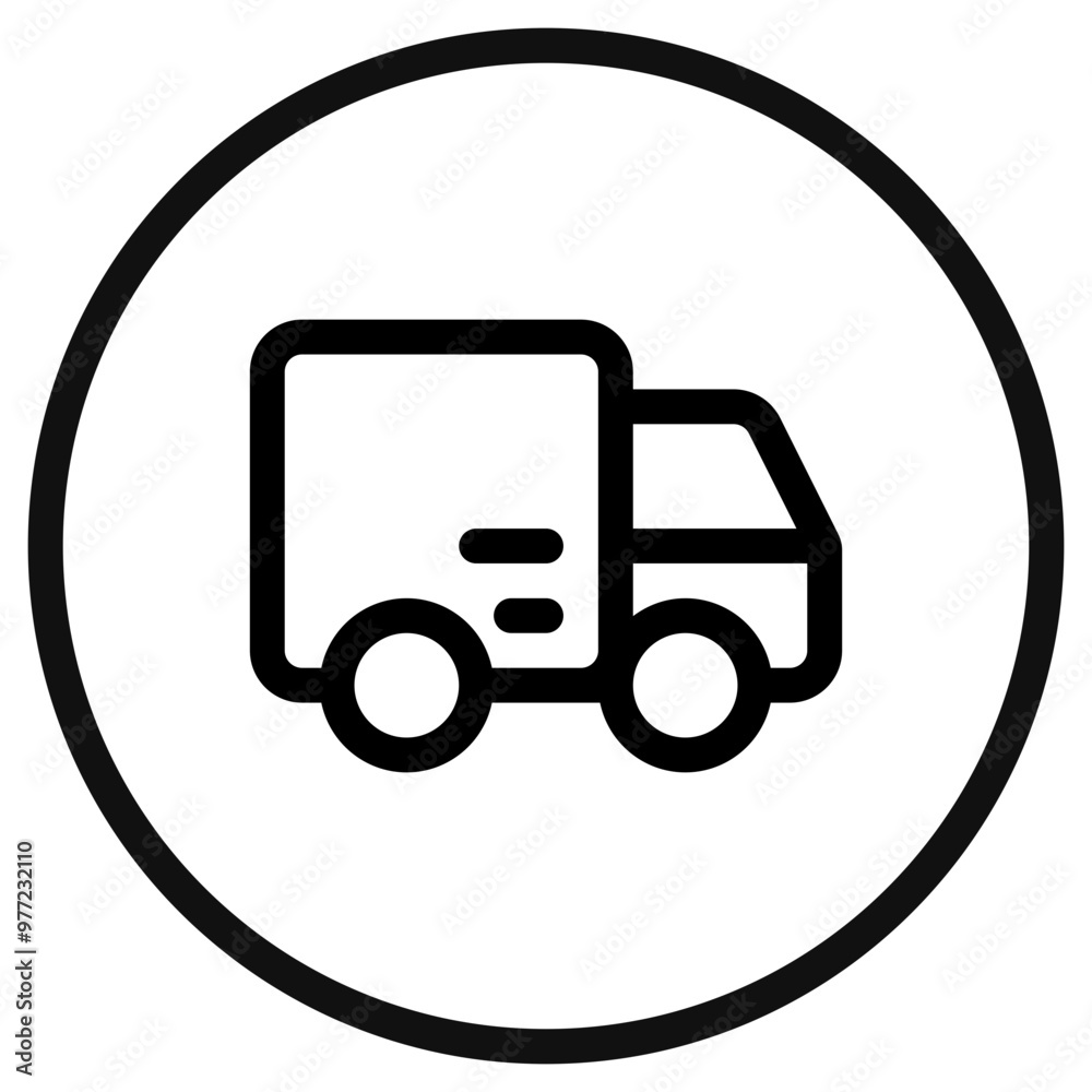 Editable delivery truck vector icon. Part of a big icon set family. Perfect for web and app interfaces, presentations, infographics, etc Editable delivery truck vector icon. Part of a big icon set family. Perfect for web and app interfaces, presentations, infographics, etc