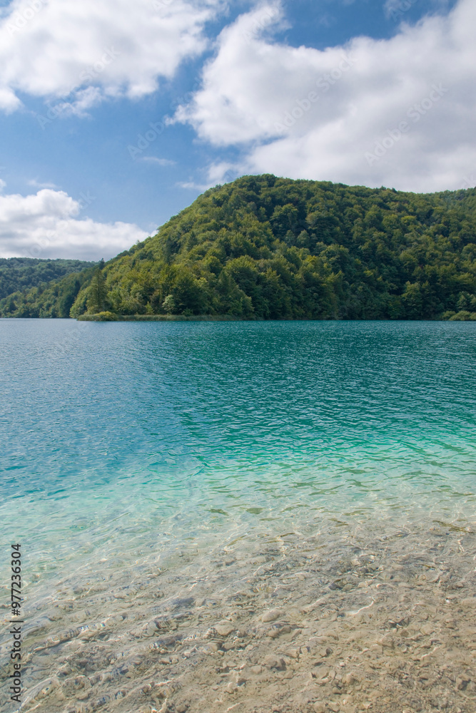 Fototapeta premium View of upper lakes at Pltivice Lakes National Park, Croatia