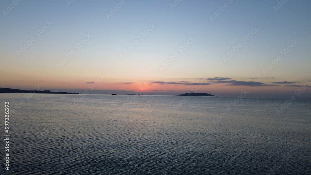 Fototapeta premium Drone view of Goto Fukue island, Nagasaki, Japan