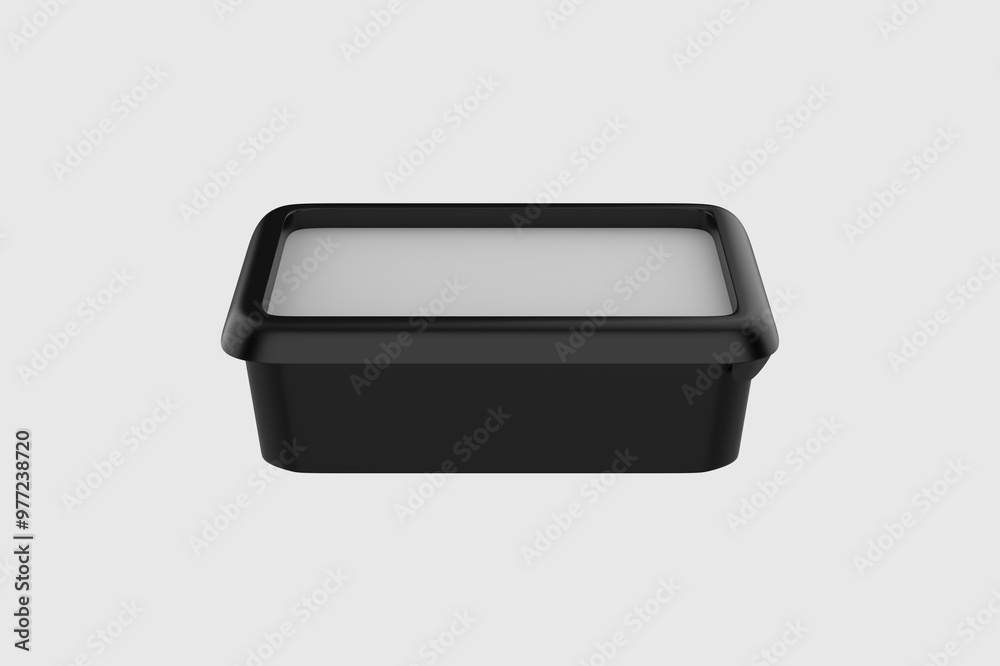 Plastic Container Mockup Isolated On White Background. 3d illustration Plastic Container Mockup Isolated On White Background. 3d illustration