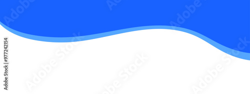 Modern wave dividerб ищквук shape vector illustration