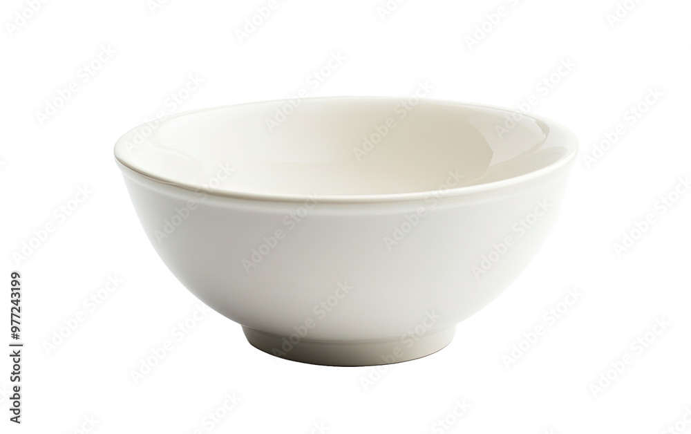 Empty white ceramic bow on white background,png Empty white ceramic bow on white background,png