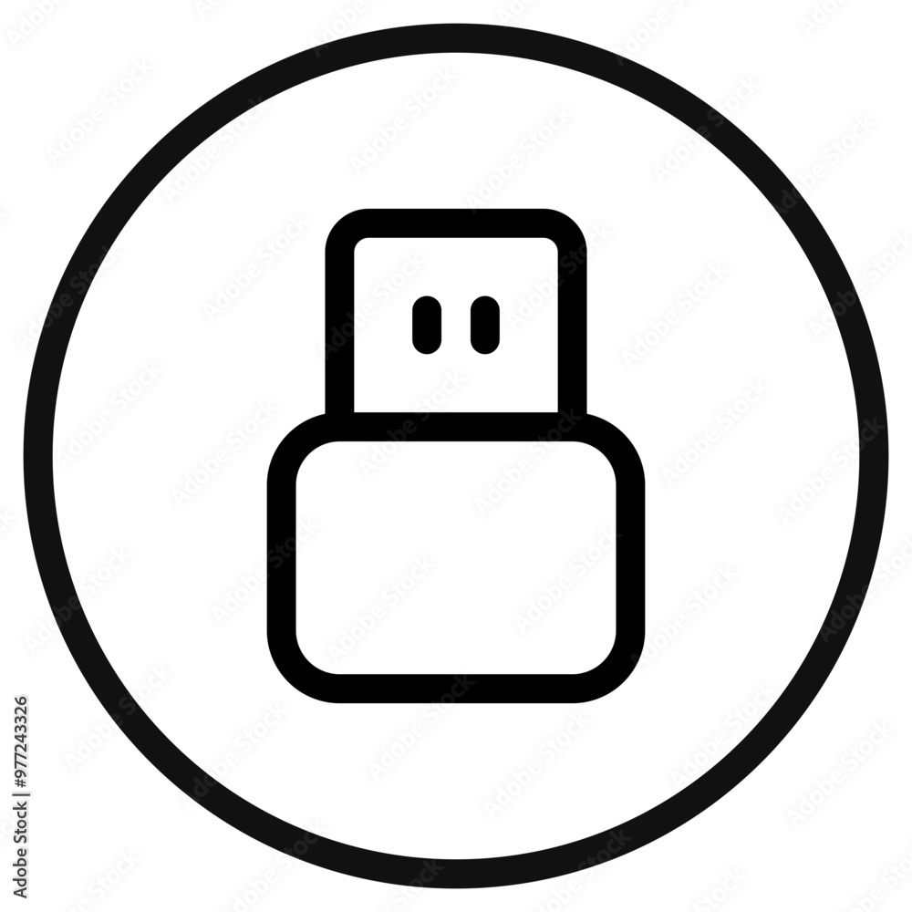 Editable vector usb plug icon. Part of a big icon set family. Perfect for web and app interfaces, presentations, infographics, etc Editable vector usb plug icon. Part of a big icon set family. Perfect for web and app interfaces, presentations, infographics, etc