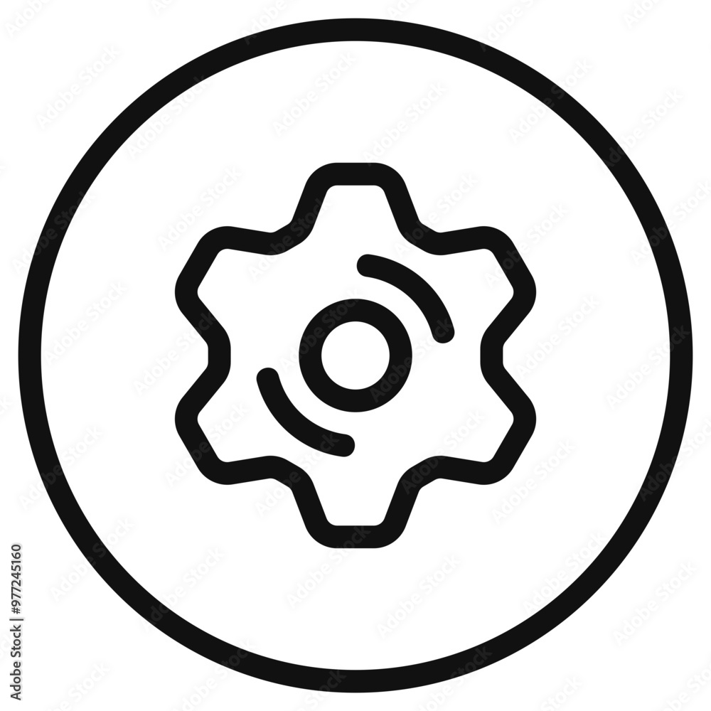 Editable vector gear cog setting icon. Part of a big icon set family. Perfect for web and app interfaces, presentations, infographics, etc Editable vector gear cog setting icon. Part of a big icon set family. Perfect for web and app interfaces, presentations, infographics, etc