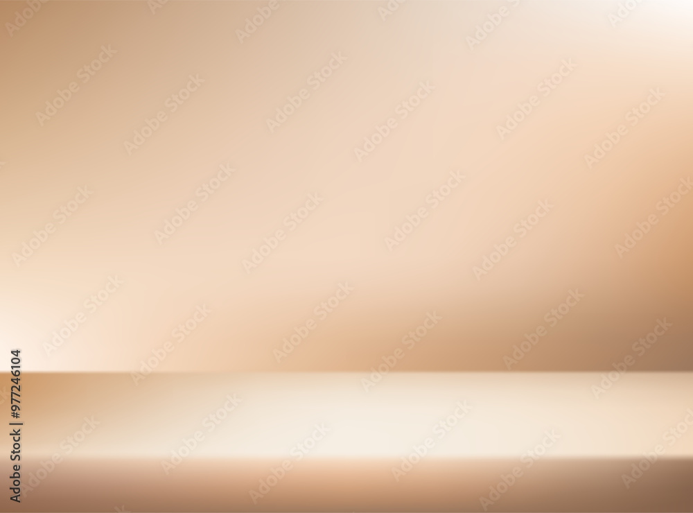 Beige studio background. Space for selling products on the website. Beige and brown Background Empty Room Studio with table. Vector illustration. Beige studio background. Space for selling products on the website. Beige and brown Background Empty Room Studio with table. Vector illustration.