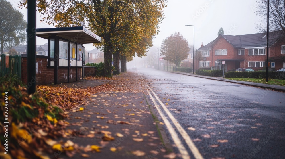 Naklejka premium An empty polling station in a rural town just before the doors open