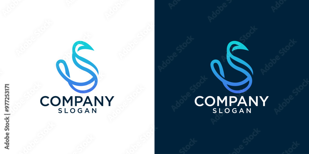 letter s abstract monogram logo vector design