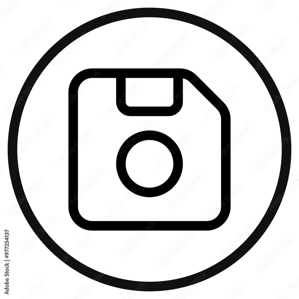 Editable vector save storage floppy disk icon. Part of a big icon set family. Perfect for web and app interfaces, presentations, infographics, etc Editable vector save storage floppy disk icon. Part of a big icon set family. Perfect for web and app interfaces, presentations, infographics, etc
