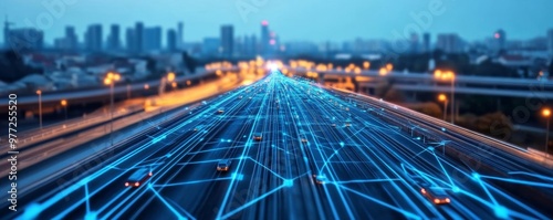 AI-driven transportation network, smart vehicles, digital traffic management