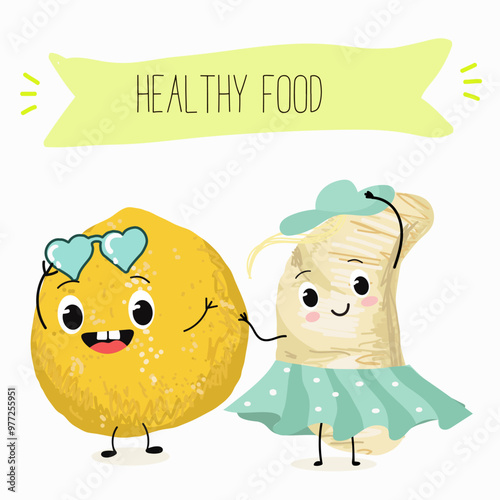 Pomelo fruit, tropical exotic citrus, vector isolated food icon, funny character. Pummelo or shaddock fruits , tropic farm juicy exotic fruits harvest, sweet fruity dessert. Hand drawn vector.