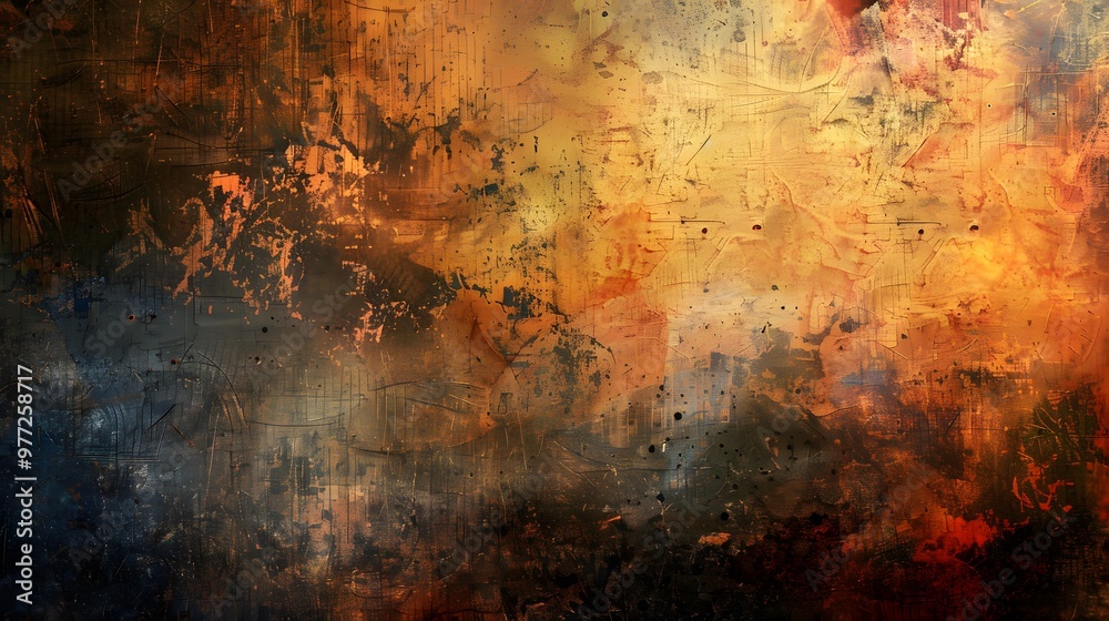 Obraz premium Textured Abstract: An abstract background with rich textures and layers, creating a tactile feel.