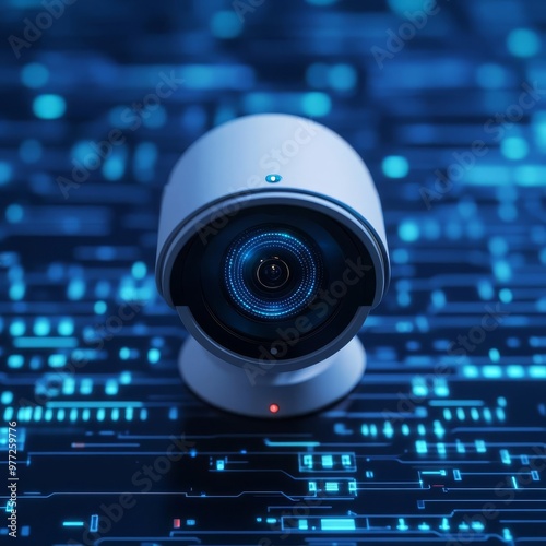 AI-powered security system, virtual surveillance network, digital threat detection