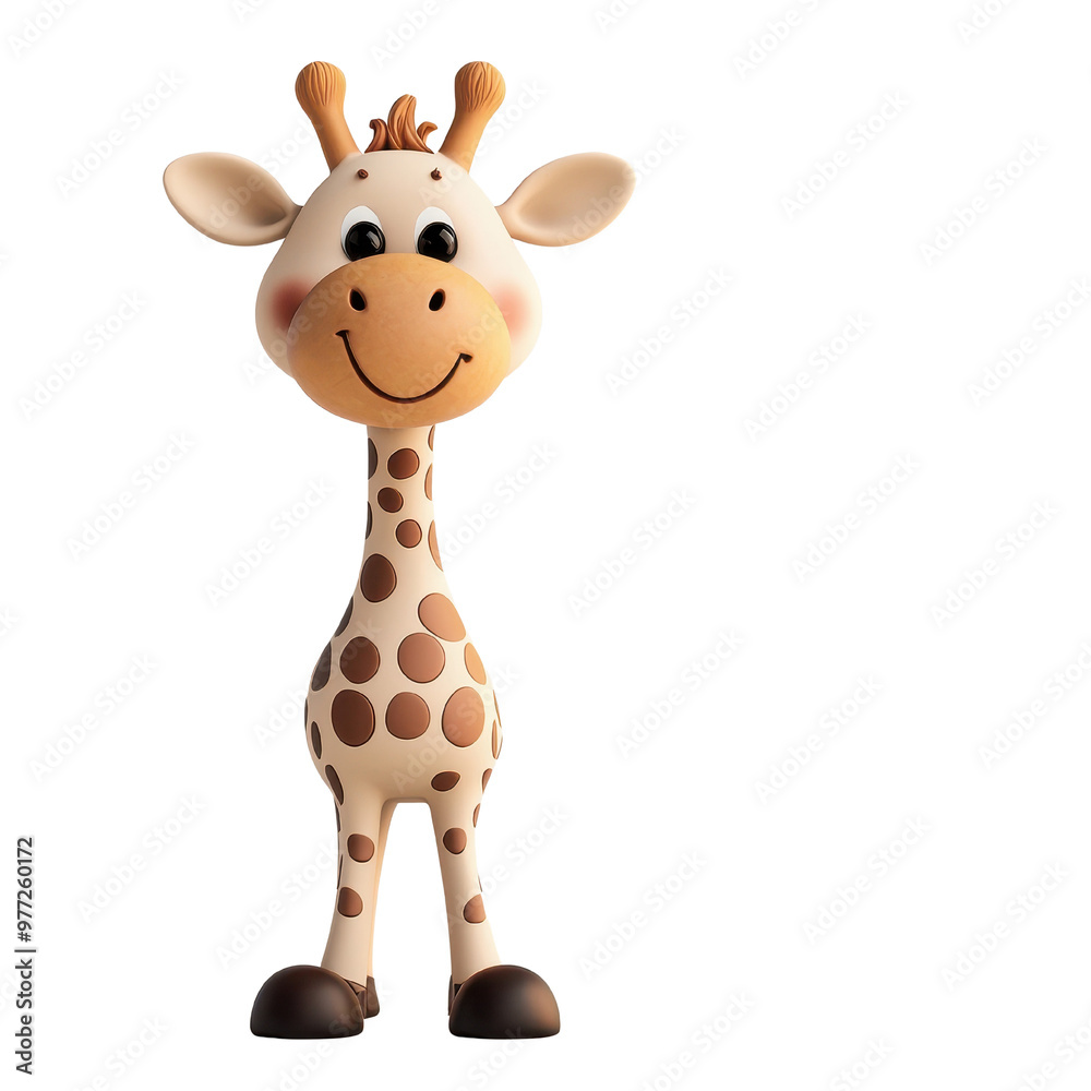 Cute cartoon giraffe with a big smile and colorful spots, perfect for children's themes, fun projects, and playful designs, transparent background. Cute cartoon giraffe with a big smile and colorful spots, perfect for children's themes, fun projects, and playful designs, transparent background.