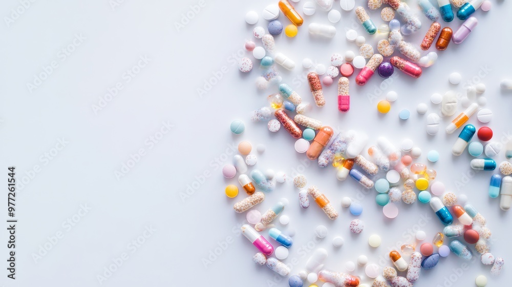 Enhanced Brain Function Concept: Nootropic Supplements in DNA Spiral Pattern Enhanced Brain Function Concept: Nootropic Supplements in DNA Spiral Pattern