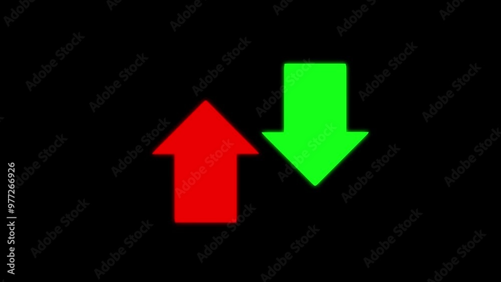 Up down arrow animation. 4K silhouette up down arrows animation on the Black background. up down arrow loading animation. Seamless loop. Up down arrow animation. 4K silhouette up down arrows animation on the Black background. up down arrow loading animation. Seamless loop.