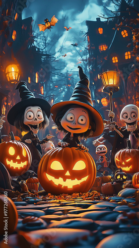 A perfect spooky Halloween party celebration