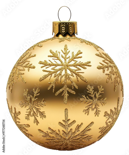 christmas ball isolated on transparent background