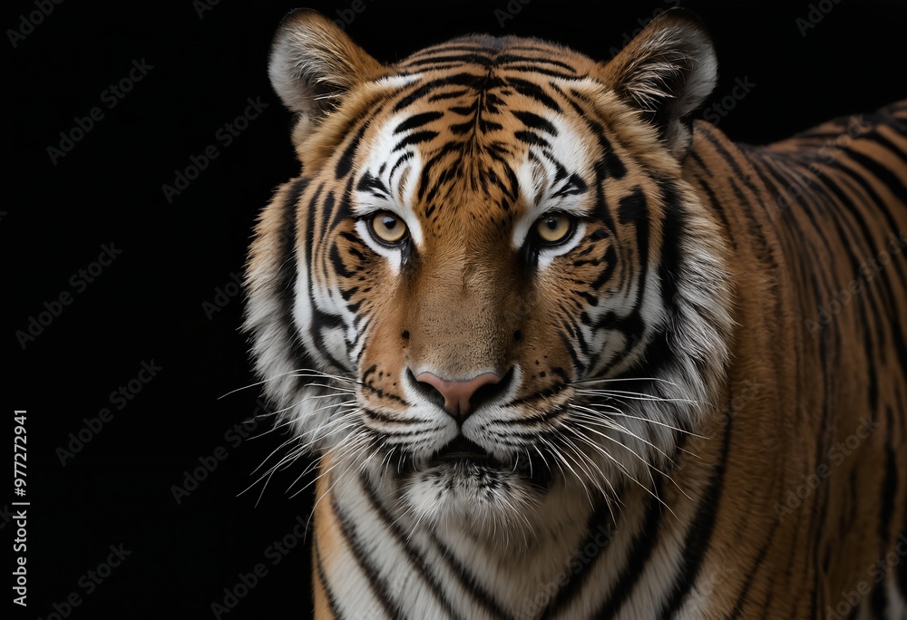 Close-up Portrait of a Bengal Tiger. Close-up Portrait of a Bengal Tiger.