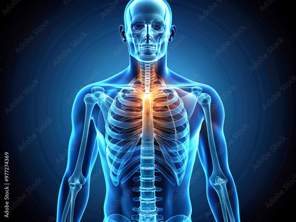 realistic vector graphic of a human torso with x-ray vision effect on a transparent background realistic vector graphic of a human torso with x-ray vision effect on a transparent background