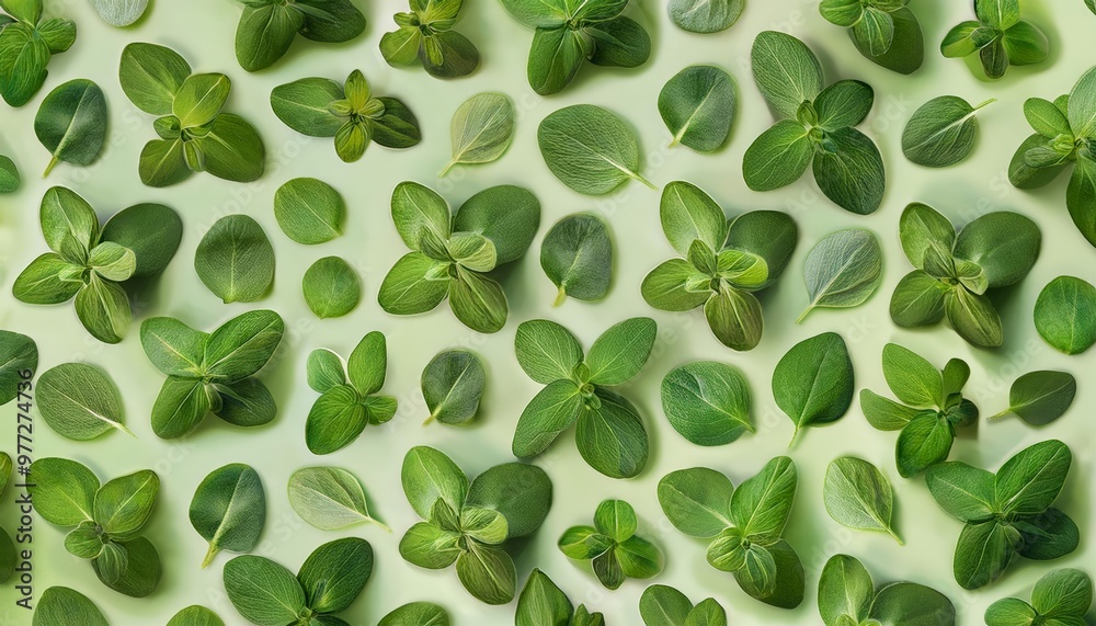 oregano herb repeated pattern