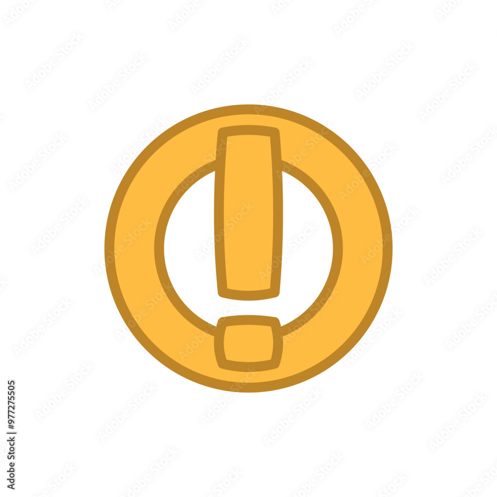 exclamation icon vector design template elegant style exclamation icon vector design template elegant style